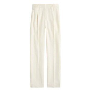 J. Crew Womens Essential Pant In City Twill Style BR709 Sz 8 Ivory Trousers NWT